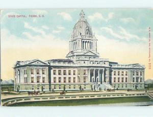 Divided-Back CAPITOL BUILDING Pierre South Dakota SD hJ5597