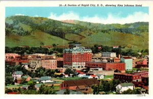 Rapid City, South Dakota - The City & the Alex Johnson Hotel - c1920