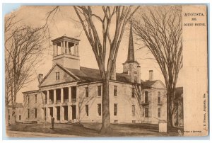 c1905 Court House Building Scene Street Augusta Maine ME Tuck's Antique Postcard