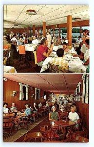 DEPOSIT, NY New York ~ HANSON'S HOTEL on Oquaga Lake c1960s Roadside Postcard