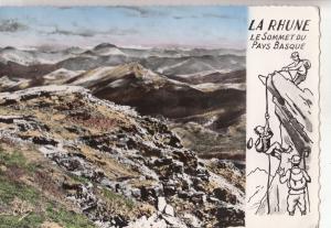 BF27600 sommet de la rhune vue vers pau  france  front/back image