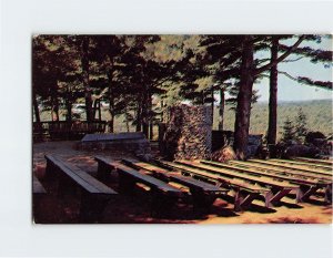Postcard Pulpit and Choir Mound, Cathedral of the Pines, Rindge, New Hampshire