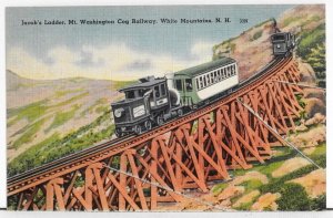 Jacob's Ladder. Mt. Washington Cog Railway, White Mountains, N. H. - Pos...