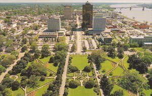 Louisiana Baton Rouge South View From State Capitol Building