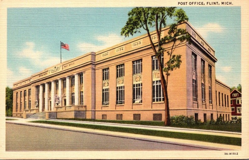 Michigan Flint Post Office Curteich