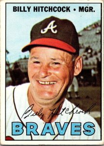 1967 Topps Baseball Card Billy Hitchcock Manager Atlanta Braves sk2111