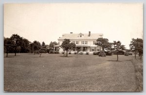 E Saugus MA RPPC Beautiful Large Home On Water Photo By A.L. Watson Postcard A46