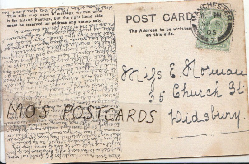 Genealogy Postcard - Eve Norman - 35 Church Street - Didsbury - Ref 9440A