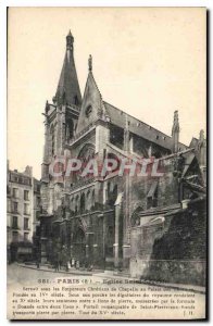 Old Postcard Paris 8 Church St. Severin