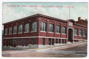 Portland, Me, Manual Training School, Cumberland Ave. & Casco St.