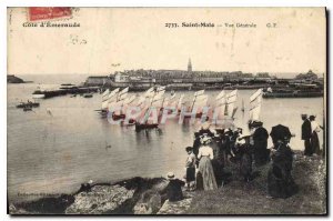 Old Postcard Emerald Coast Saint Malo Vue Generale