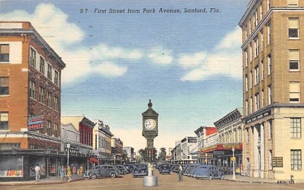 First Street from Park Avenue Sanford, Florida