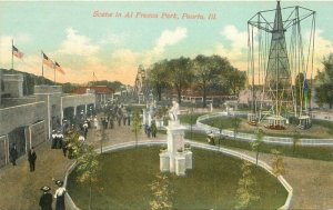 Peoria Illinois Amusement Wheelock Al Fresco Park C-1910 Postcard 21-9982