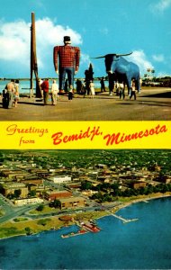 Greetings From Bemidji Minnesota Split View