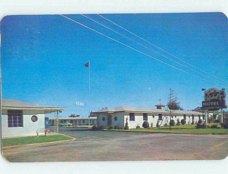 1950's REBEL MOTEL ON LAMAR AVENUE 78 HIGHWAY Memphis Tennessee TN AD9509