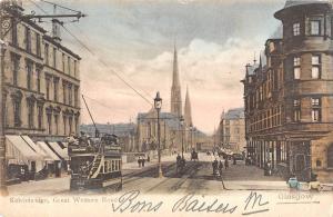 BR81236 kelvinbridge great western road tramway tram glasgow scotland