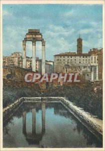 Postcard Modern Rome Temple of Castor and Pollux