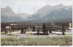 Birdseye View, Rundle Mountain Motel, TransCanada Highway, Banff National Par...