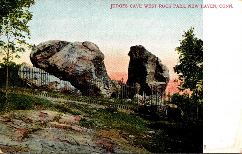 Connecticut New Haven West Rock Park Judges Cave