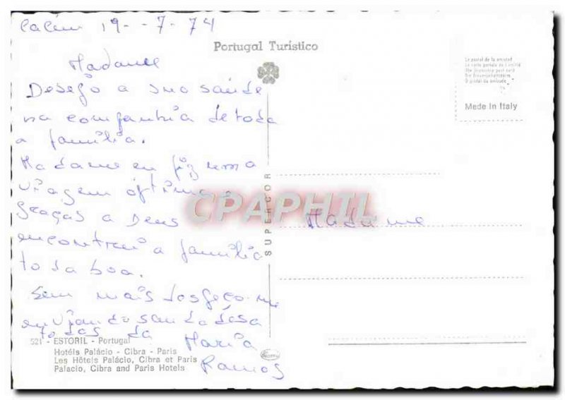 Postcard Modern Hotels Palacio Estoril Portugal