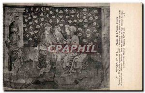 Old Postcard Angers Museum of Old Eveche tapestry of the fourteenth century s...