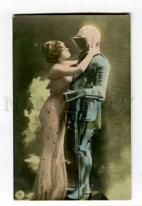 260628 BELLE Woman & KNIGHT Vintage PHOTO NPG #279-1 postcard