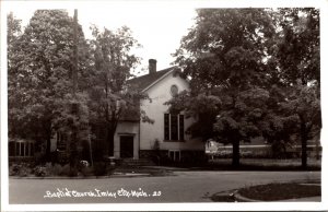 Real Photo Postcard Baptist Church in Imlay City, Michigan