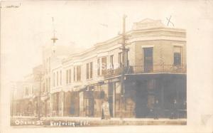 C72/ Earlville Illinois Il Photo RPPC Postcard c1910 Ottawa Street Wallace House