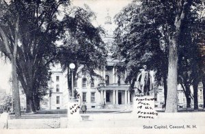 VINTAGE POSTCARD STATE HOUSE AT CONCORD NEW HAMPSHIRE c. 1910