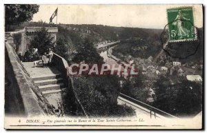 Postcard Old Dinan on the Rance Vue Generale and Tower St. Catherine Children...