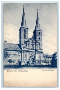 c1905 Michaelskirche Gruss Aus Bamberg Germany Antique Unposted Postcard