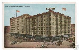 Albany Hotel Denver Colorado 1910c postcard