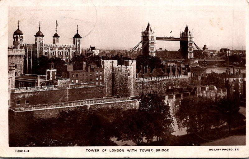 England London Tower Of London With Tower Bridge