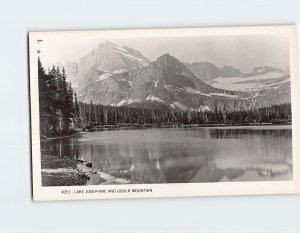 Postcard Lake Josephine And Gould Mountain, Glacier National Park, Montana