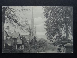 London Lambeth Southwark HERNE HILL St. Paul's Church c1905 Postcard by H.Norman