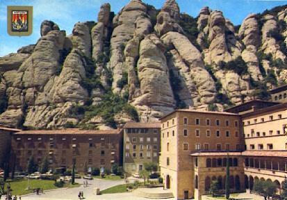 POSTAL 57367: Montserrat vista parcial del Santuario