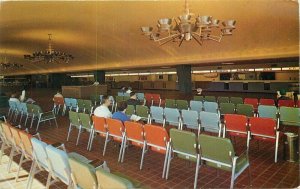 Missouri Kansas City Lobby Terminal Building 1950s Tetrick Postcard 22-2439