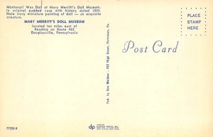 Montanari Wax Doll, Mary Merritt's Doll Museum Douglassville, Pennsylvania, U...