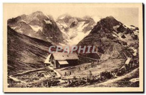 Old Postcard The Lautaret Le Jardin Alpin and the Meije