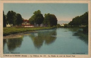 CPA L'ISLE-sur-le-DOUBS Le Chateau des Iles - Le Doubs - Grand Pont (1115645)