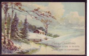 Christmas, winter scene, 1920