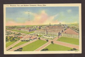 AKRON OHIO FIRESTONE TIRE AND RUBBER COMPANY VINTAGE POSTCARD