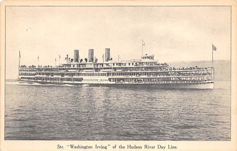 Washington Irving Hudson River Day Line Steamer Ship 