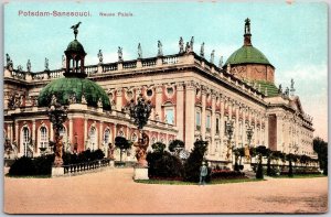 Potsdam - Sanssouci Neues Palais Germany Tambour Dome Postcard