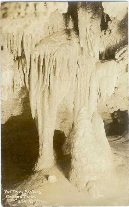 RP The Twin Sisters in Oregon Caves OR, 1929