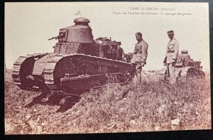 Mint France Real Picture Postcard Pre WW2 Camp Larzac Military Tanks Maneuvers