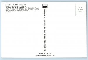 c1940 Banff Alberta AB Canada Postcard Pack Train Foothills Canadian Wax Gallery