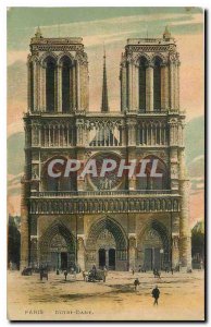 Old Postcard Paris Notre Dame