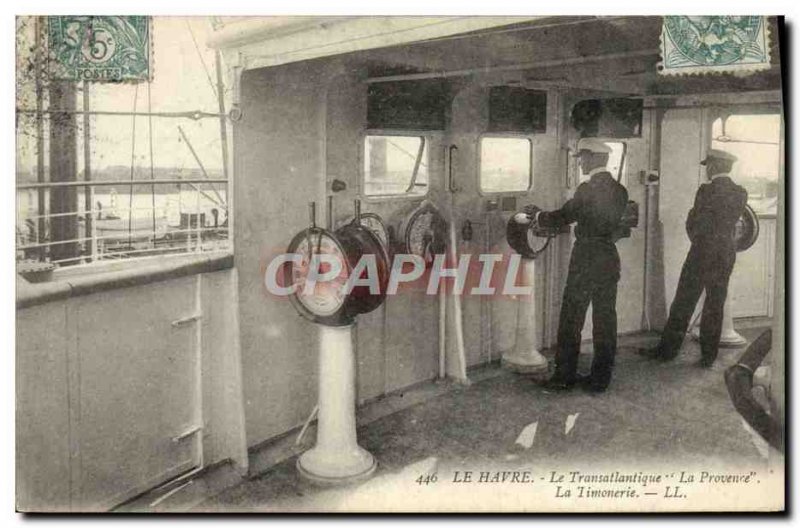 Old Postcard Le Havre The Transatlantic Provence The Pilot Boat