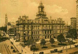 Postcard 1906 View of City Hall in Detroit, MI.          Q8